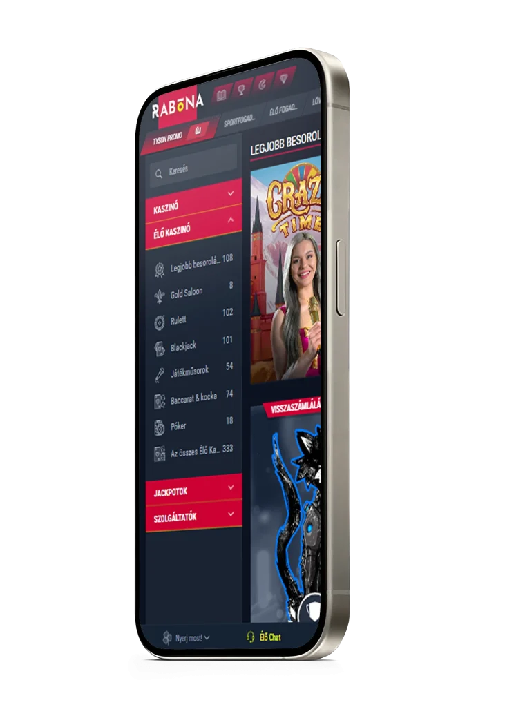 Rabona Live Casino App